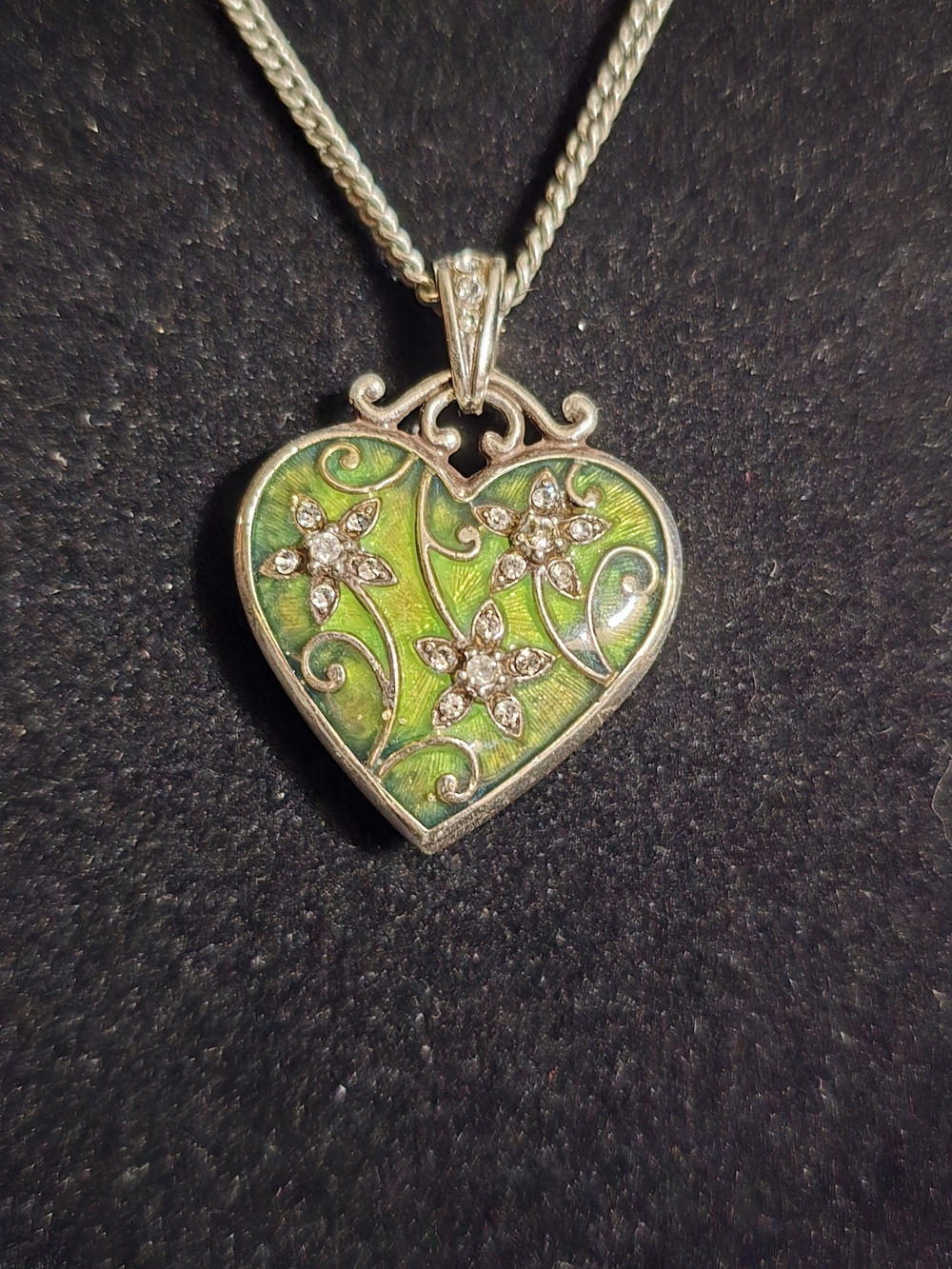 Brighton Mystique Swarovski double-hearted Necklace